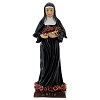 Sainte Rita roses roses statue résine 13 cm