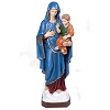 Statue Vierge de la consolation marbre reconstitué 80cm peinte 