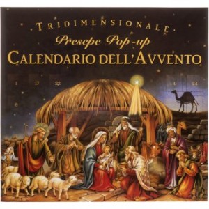 Calendario dell'Avvento presepe Pop Up Tridimensionale