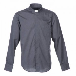 camicia clergy grigia