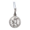 medaglia san giovanni battista argento 925 rodiata 10 mm