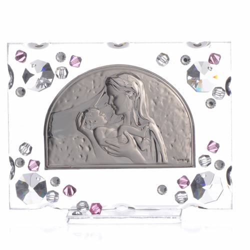 Bomboniera Swarovski fucsia e Argento