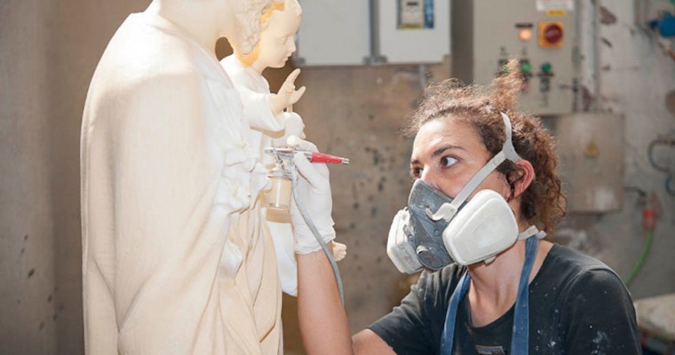 Statue artigianali in Marmo e Fiberglass