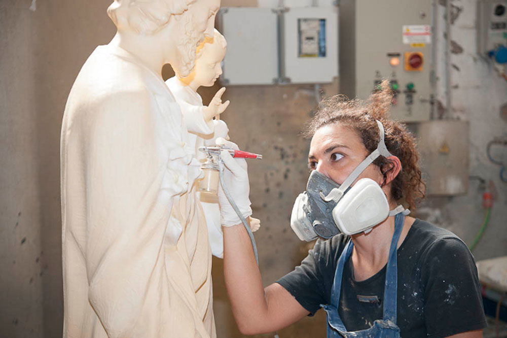 Statue artigianali in Marmo e Fiberglass