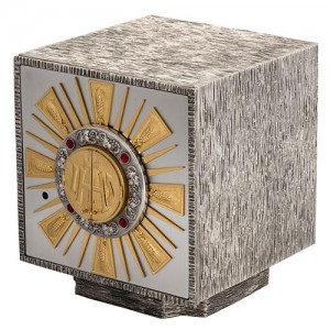 tabernacolo da altare in bronzo