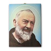 quadro su tela pittorica padre pio 70x50 cm