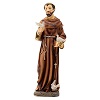 statua san francesco con colombe 30 cm resina dipinta