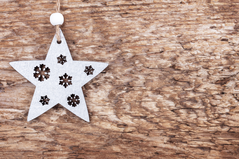 Decorazioni in legno per l’albero di Natale
