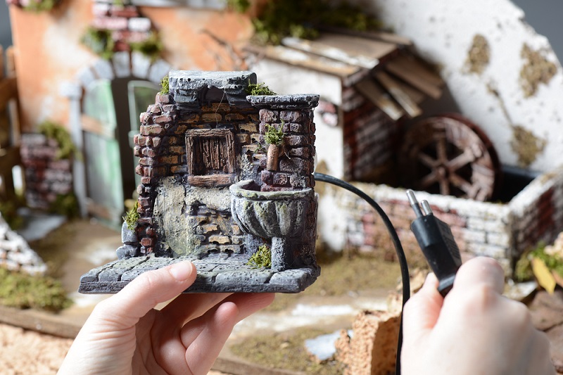 Piccola fontana per il presepe