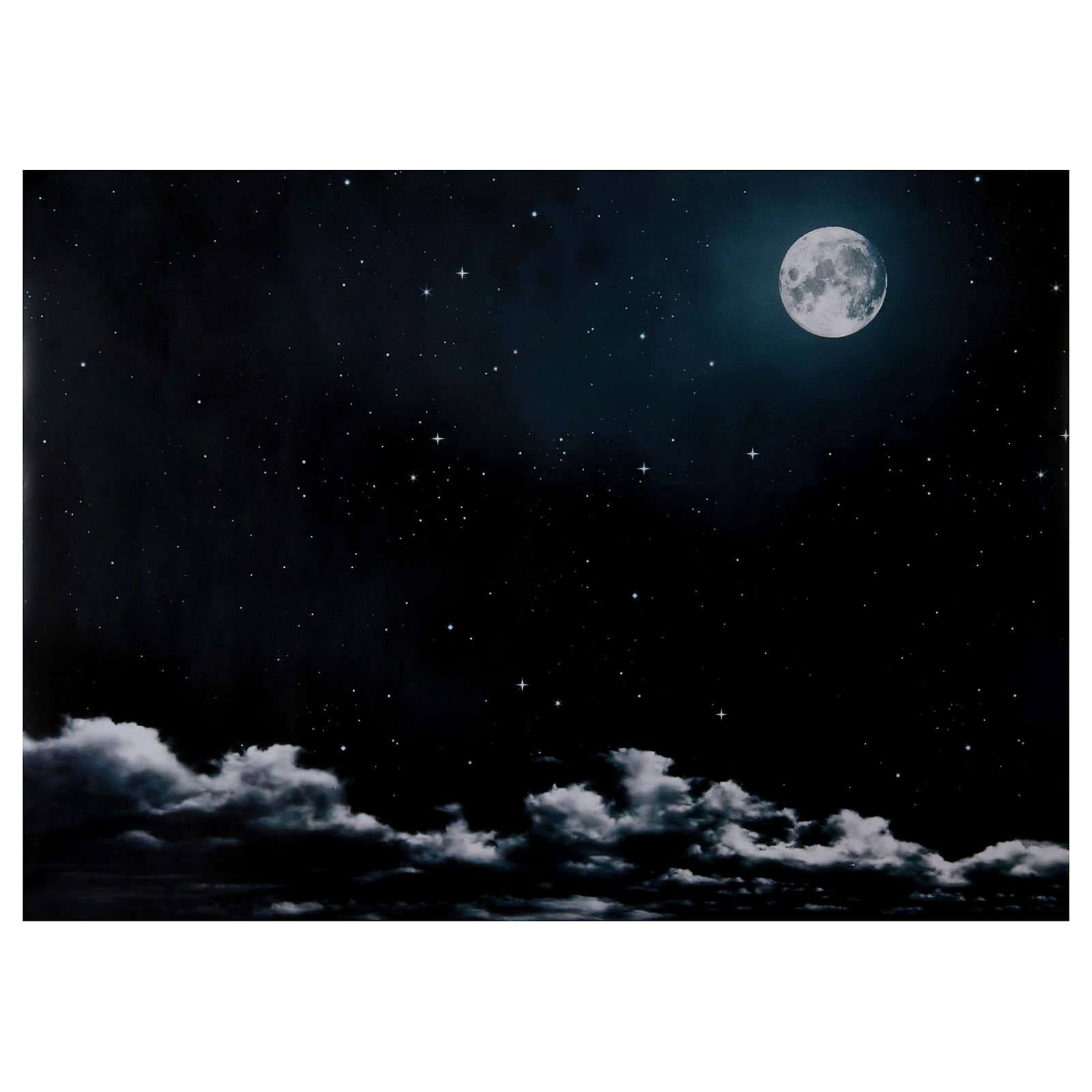 Cielo notturno, luna 50X70 cm