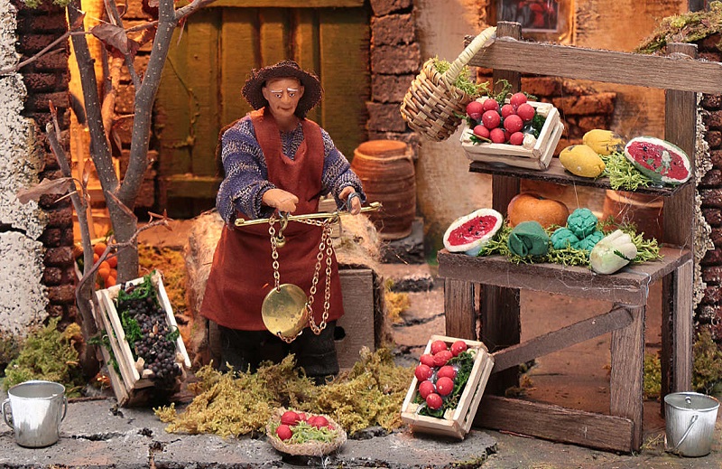 Il fruttivendolo del presepe napoletano