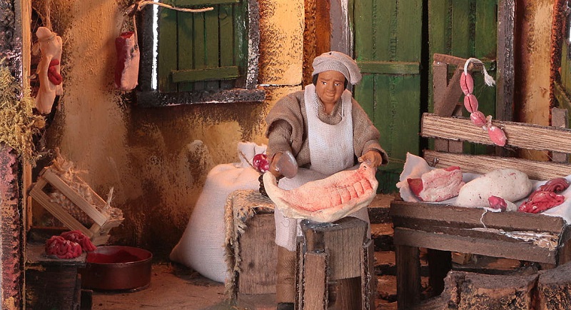 Il macellaio del presepe napoletano