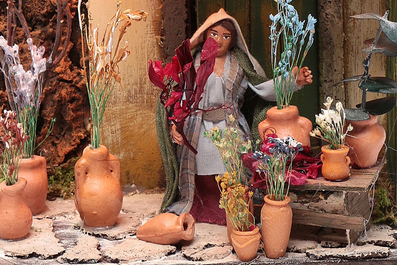La fioraia del presepe napoletano