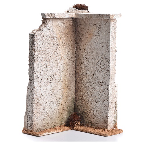 angolo di muro di cinta presepe 30x16x16-cm