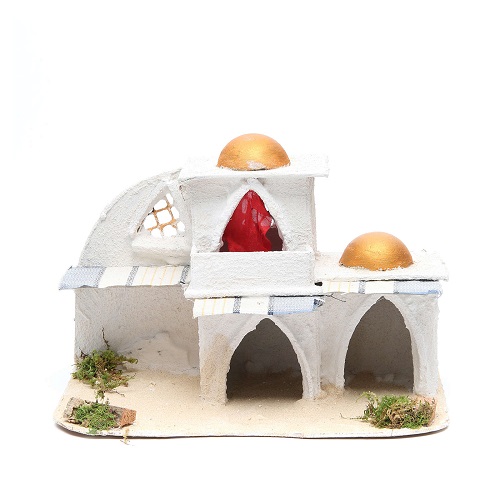 casa araba cm 21 5x29x17 per presepe