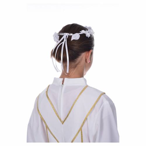 prima comunione coroncina floreale