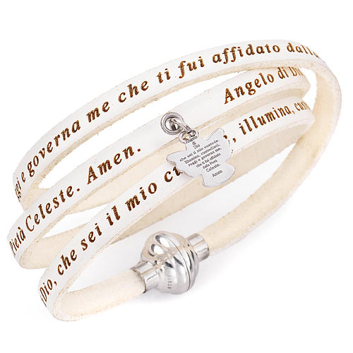 Bracciale Amen preghiera Angelo di Dio e Ciondolo