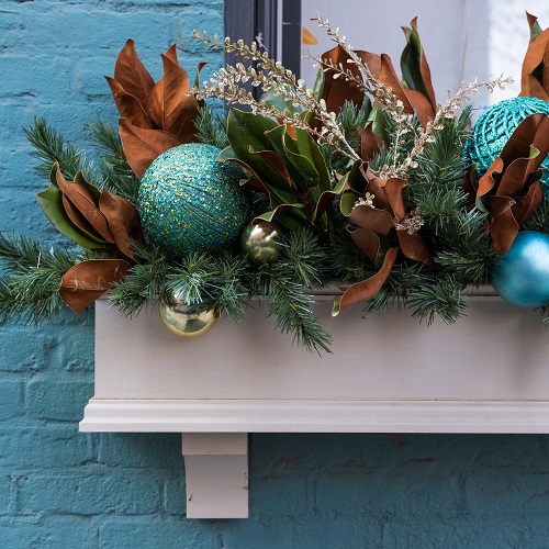 decorazioni natalizie finestra