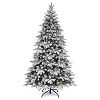 albero di natale 240 cm poly floccato everest f.