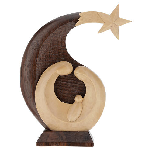 bassorilievo nativita in legno tiglio e noce 30x20x5 cm mato grosso