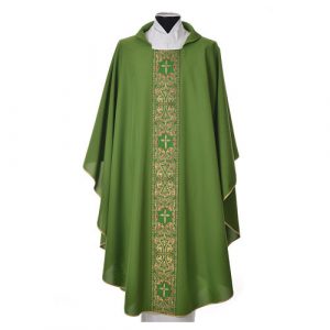 casula 100 poliestere decori dorati