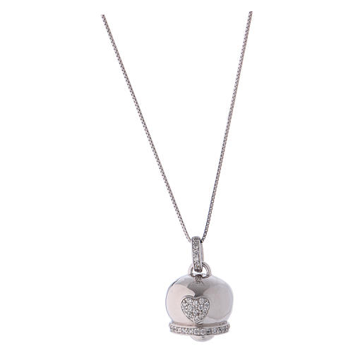 collana in argento 925 ciondolo campanella amen