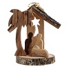 addobbo albero legno ulivo nativita mini 6 cm