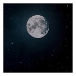 cielo notturno con luna in carta 70x100 cm