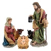 natività 50 cm presepe resina colorata set 5 pz