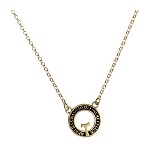 collana agios beatitudinem argento 925 placcato oro brunito