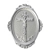 medaglione confraternite crocifisso ottone