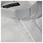 camicia clergy m. lunga facile stiro diagonale misto cotone bianco cococler