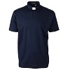 maglia polo filo di scozia cococler collo clergy manica corta blu