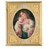 quadro legno madonna con bambino 30x25 stampa