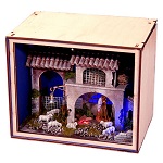 nativity box pastore con gregge casetta 20x25x20cm presepe 6-5 cm 150x150