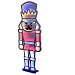 schiaccianoci 456 led multicolor infinity light 90x35cm int est double face luce fissa