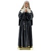 santa bernadetta soubirous statua gesso 30 cm arte barsanti