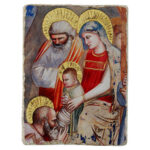 adorazione dei magi giotto particolare 12x16 cm retouch bottega tifernate