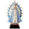 madonna di lujan statua resina dipinta 35 cm
