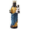 statua madonna di oropa 28 cm resina colorata