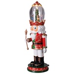 schiaccianoci cappello globo animato 14x14x40 cm resina