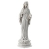 madonna di medjugorje bianco polvere di marmo 30 cm esterno