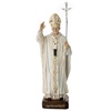 statua papa giovanni paolo ii 30 cm resina dipinta