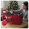 borsa porta palline di natale 96 scomparti 6-10 cm tessuto 60x40x35 cm ripiegabile