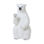 orso polare in piedi glitter addobbo natale 71x58x103 cm