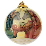 pallina albero natale natività dellarte ceramiche dipinta a mano 10 cm