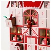 calendario avvento casa babbi natale rosso bianco led 35x30x5 cm
