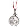 medaglia santa francesca romana argento 925 rodiata 10 mm