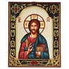 icona cristo pantocratore decorata