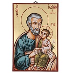ikona swiety jozef i dzieciatko jezus